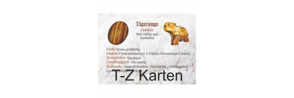 Edelsteinkarten T-Z