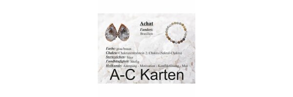 Edelsteinkarten A-C