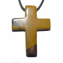 Mookait Kreuz Anhänger schönes großes Edelsteinkreuz ca. 45 x 35 x 8 mm
