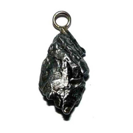Meteorit Anhänger mit einer Metallöse mit Echtheitszertifikat ca. 15 - 20 mm ca. 5,5-8 g