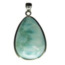 Larimar Atlantis Stein Anhänger ca. 25 mm mit 925er...