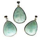 Larimar Atlantis Stein Anhänger ca. 25 mm mit 925er...