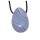 Chalcedon Anhänger flacher Trommelstein ca. 30 x 20 mm in Tropfen Form mit Bohrung: ca. 2,5 mm