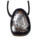 Hypersthen Trommelstein Tropfen gebohrt (2,5 mm) ca. 30 x...