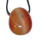 Carneol - Achat hell Anhänger flacher Trommelstein in Tropfen Form ca. 30 x 20 mm mit Bohrung; ca. 2,5 mm