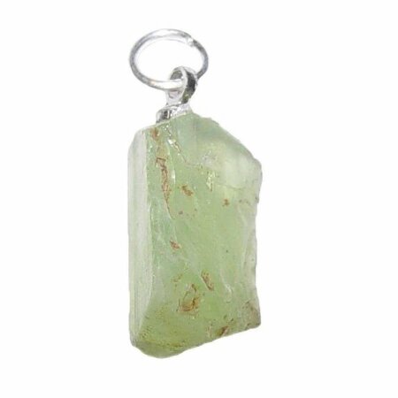 Peridot / Olivin Anhänger kleiner Natur Rohstein mit...