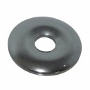 Hämatit Ø 35 mm Donut Anhänger auch Blutstein genannt schönes glänzendes grau anthrazit