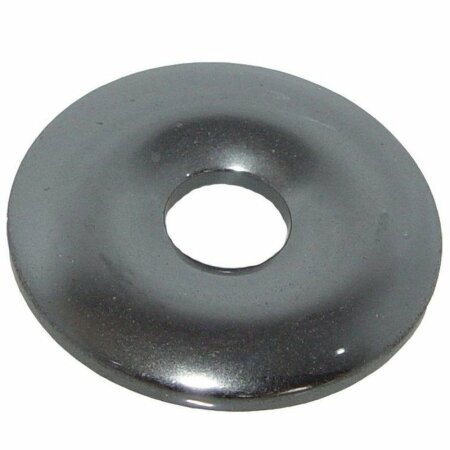 Hämatit Ø 45 mm Donut Anhänger auch Blutstein genannt schönes glänzendes grau anthrazit