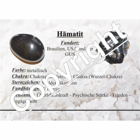 Hämatit Ø 45 mm Donut Anhänger auch Blutstein genannt schönes glänzendes grau anthrazit