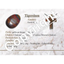 Tigereisen Anhänger flacher Trommelstein ca. 30 x 20 mm mit Bohrung: ca. 2,5 mm
