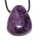 Charoit Trommelstein Tropfen gebohrt (2,5 mm) ca. 30 x 20 mm Anhänger Edelstein