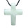 Jade/Serpentin Kreuz  Anhänger XL ca. 45 x 35 x 8 mm mit Bohrung ca. 2,5 mm