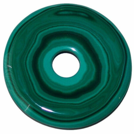 Malachit Anhänger Donut Ø 50 mm SUPER A*Qualität schöne Farbe und Maserung