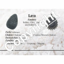 Lava Herz Anhänger mit silberfarbenem Clip Größe: ca. 40 mm plus Öse 20 mm