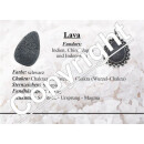 Lava Anhänger oval mit silberfarbenem Metall eingefasst Größe: ca. 42x32 mm