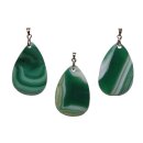 Achat Anhänger grün mit Bohrung u....