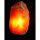 2,0 - 3,0 kg Salzlampe Bosalla® mit Palisander-Holz Sockel, Salz Leuchte mit 175 cm Kabel weiß