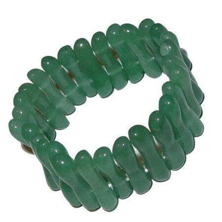 Aventurin Stäbchen Armband auf Stretchband