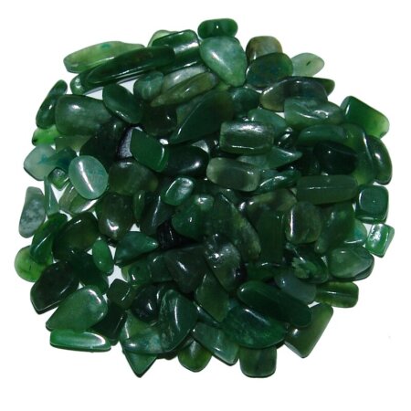 Nephrit / Jade Mini Trommelsteine Handschmeichler ca. 4-10 mm
