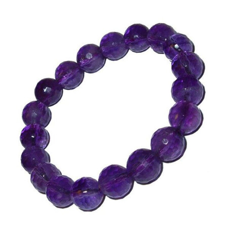 Amethyst Armband facettiert Super A-Qualität 10 mm