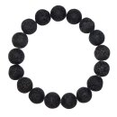 Lava Armband schönes Kugelarmband 14 mm auf Stretchband