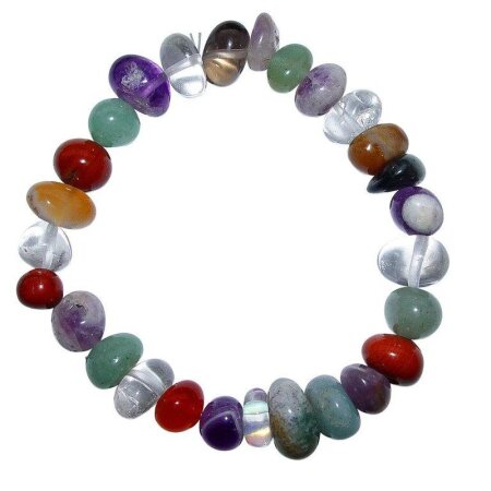 Multi Color Armband polierte Nuggets