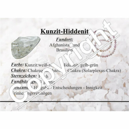 Kunzit und Hiddenit Armband Ø Kugel 7-8 mm Ideal gegen Prüfungsangst