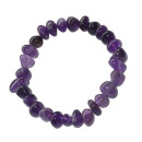 3 Stück Trommelstein Armbänder AURA SCHUTZ : Bergkristall Amethyst & schwarzer Turmalin Schörl