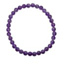 Amethyst Armband Kugel 6 mm A* Super Qualität dunke...