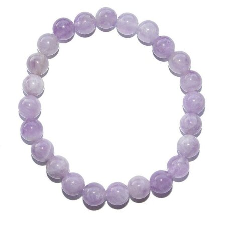 Amethyst Armband Kugel 8 mm schöne hell lila flieder Farbe