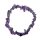 Amethyst A*extra Splitter Armband schöne klare lila Farbe auf elastischem Band