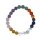 7 Chakra Multicolor 6 mm Kugel Armband aus echten Edelsteinen z.B. Amethyst Bergkristall