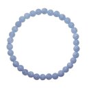 Chalcedon Armband Kugel 6 mm schöne hell blaue Aqua Farbe mit Maserung auf Stretchband