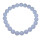 Chalcedon Armband Kugel 8 mm schöne hell blaue Aqua Farbe mit Maserung auf Stretchband
