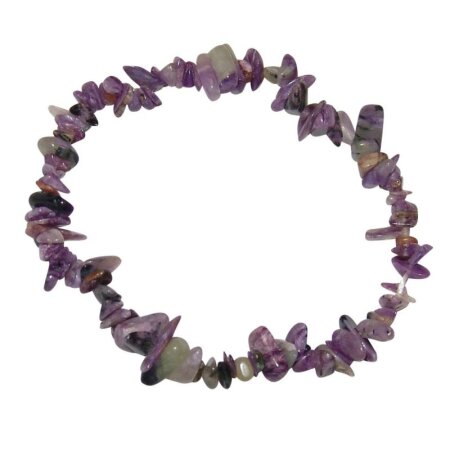 Charoit Spltter Armband gute Qualität auf Stretchband ca. 5 - 8 mm, 19 - 20 cm