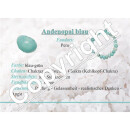 Andenopal blau Armband polierte Nuggets