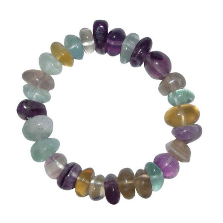 Fluorit Armband polierte Nuggets