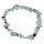 Fluorit Splitter Armband schöner grün lila Fluorit auf Stretchband