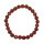 Goldfluss (synthetisch) 6 mm Kugel Armband schöner brauner Glimmer / Glitzer auf Stretchband