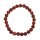 Goldfluss (synthetisch) 8 mm Kugel Armband schöner brauner Glimmer / Glitzer auf Stretchband