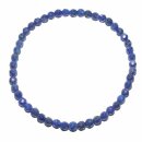 Lapislazuli Armband 4 mm Kugel facettiert schönes blau auf Stretchband