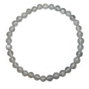 Mondstein grau Armband Kugel Ø 6 mm schöne schimmernde graue Farbe auf Stretchband