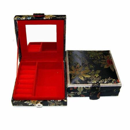 Schmuckkästchen Schatulle für Schmuck schwarz