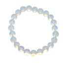 Opalith (Glas, synthetisch) 10 mm Kugel Armband mit...