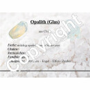 Opalith (Glas, synthetisch) 6 mm Kugel Armband mit blauem Opal Schimmer