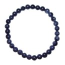 Saphir Kugel Armband 6mm Ø auf Stretchband