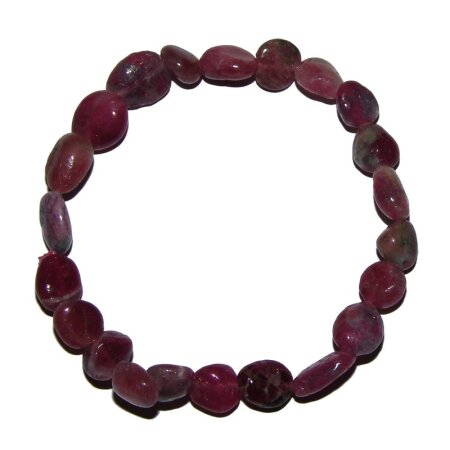 Turmalin rot - rosa Rubelit Armband Free Form