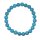 Türkinit (Magnesit coloriert) 6 mm Kugel Armband schön türkis farben auf Stretchband