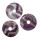 Amethyst 40 mm Ø Donut Anhänger rund gebänderter Chevron Amethyst