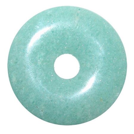 Aventurin Ø 40 mm grün Donut Anhänger